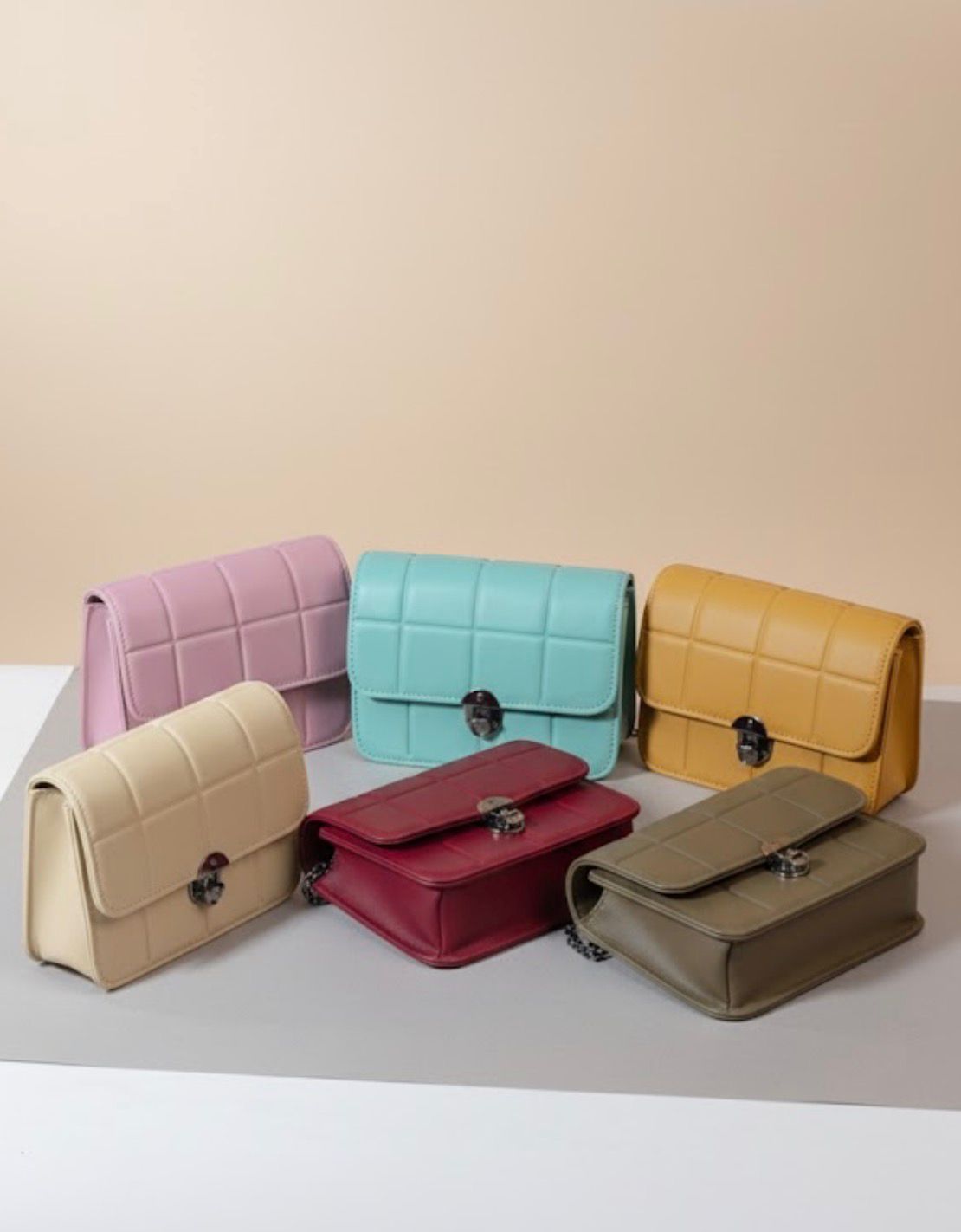 QUILTED MINI FLAP BAG