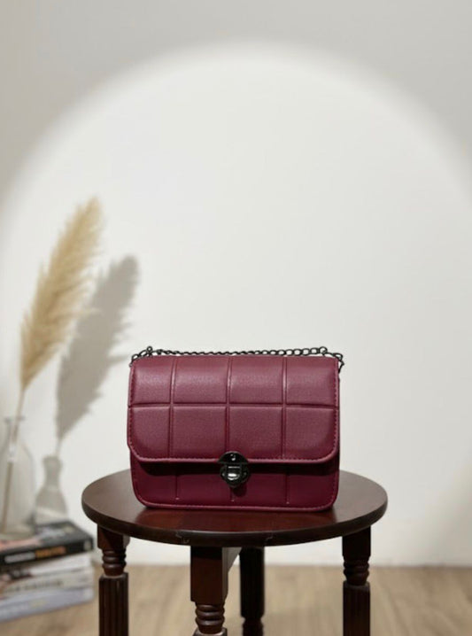 QUILTED MINI FLAP BAG