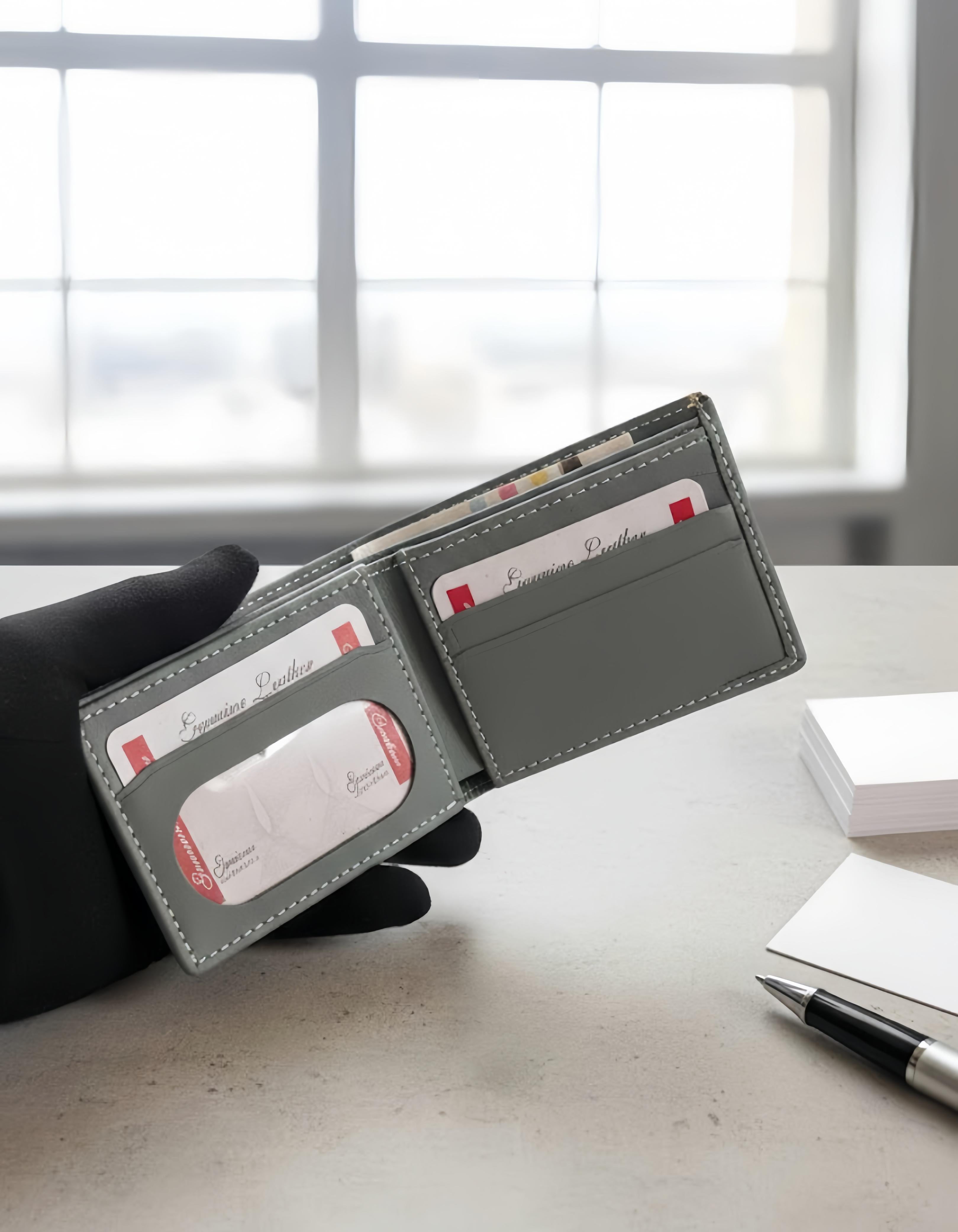 GUNUINE LEATHER MEN WALLET